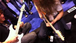 Guthrie Govan, Brev Sullivan, Crystalline Entity Jam @ Vigier Guitars Booth, NAMM 2011