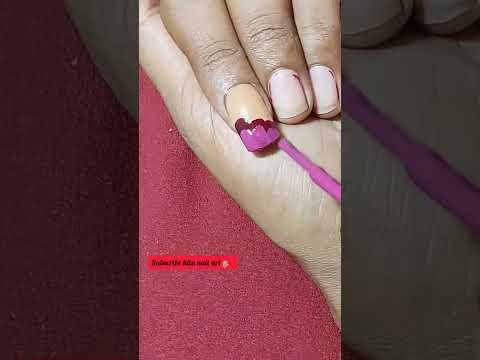 simple flower 🌼 nail paint💅🏽#nailart  #shorts