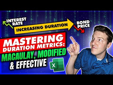 Calculating Macauley, Modified, and Effective Bond Durations in Excel