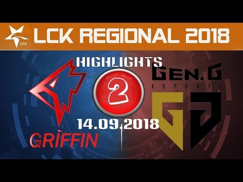 [LCK CKTG 2018] Highlight  GRF vs GEN #2_ Giffin vs GenG Esports _Regional 2018