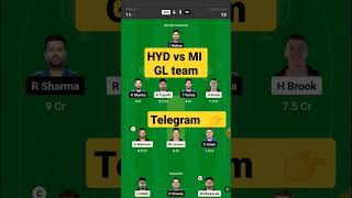 hyderabad vs mumbai Dream11 Team | srh vs mi Dream11 Prediction | srh vs mi Dream11 Team Of Today