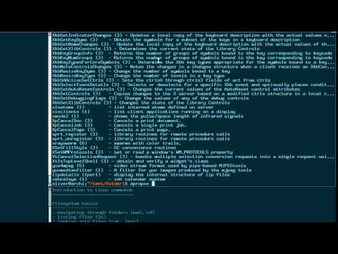 Linux Commands Tutorial - Man pages, apropos & locate