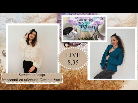 Servim cafeluța împreună cu meșteșugărița noastră talentată :) Daniela Vatră
