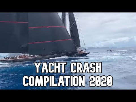 Sail Yacht crash compilation 2020 - fail - crash - fowl weather - fire