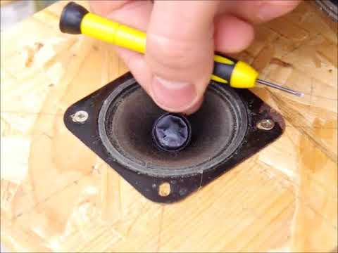 Восстановление соломенной шляпки. Как выпрямить колпак. Динамик мембрана. Замят диффузор динамика. Как выпрямить колпак.