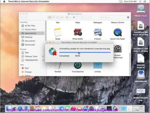Uninstall Trend Micro Internet Security for Mac Video