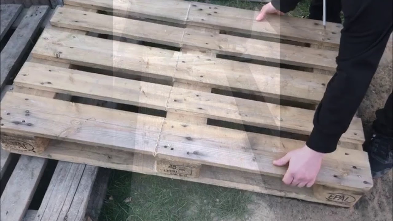 Fahrradständer aus einer Palette bauen