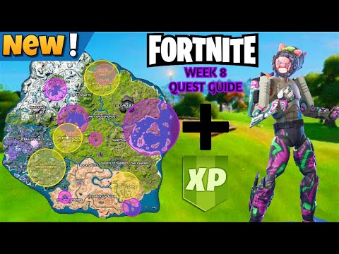 *NEW* Fortnite WEEK 8 QUEST GUIDE + UNLOCK NEW SNAP STYLES!!!
