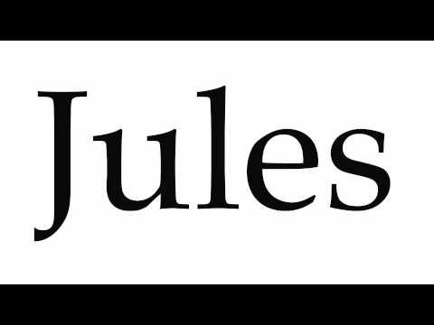 How to Pronounce Jules