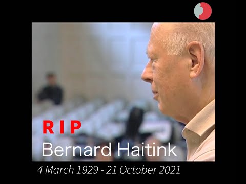 RIP maestro Bernard Haitink #rip #maestro #bernardhaitink #loss #classicalmusic #royalcollegeofmusic