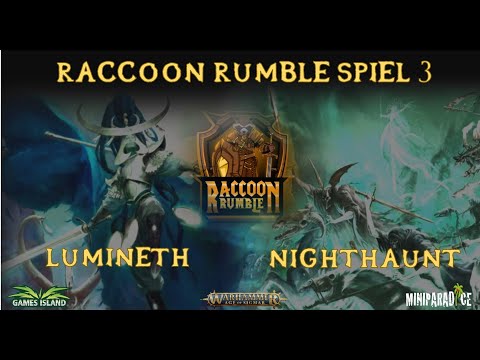 Raccoon Rumble 24 - Game 3 - Lumineth Realmlords vs Nighthaunt