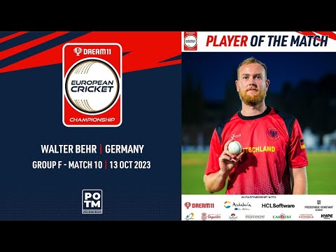 POTM: W.Behr - SCO-XI vs GER | Highlights | Dream11 ECC23 | 13 Oct 2023 | ECC23.080