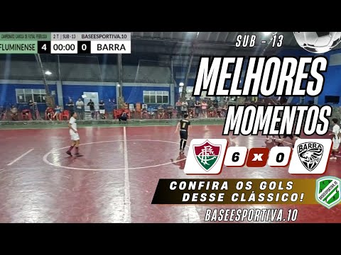 FLUMINENSE X  BARRA  SUB - 13
