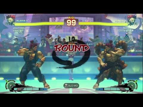 Eita [Akuma] vs Fujino [Akuma] SSF4 Japanese Online Ranked Matches - TRUE-HD