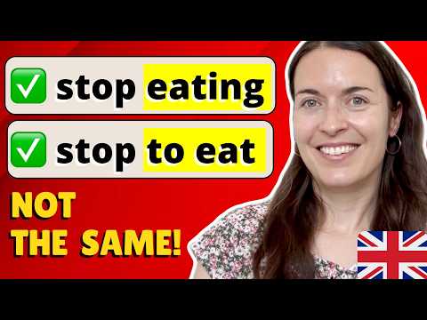 GERUNDS (-ing) and INFINITIVES (to + verb) in English | English grammar lesson