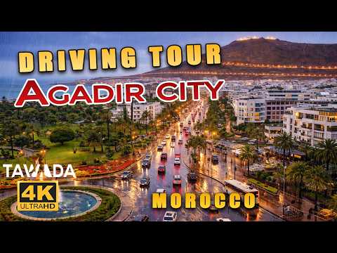 Agadir city 4K UHD driving tour - MOROCCO