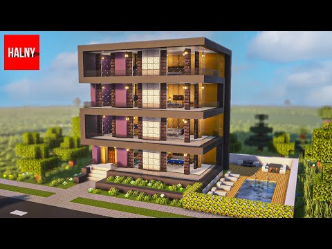 Modern apartment building minecraft tutorial