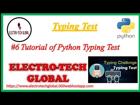 6 Tutorial Create A Typing Test With Python