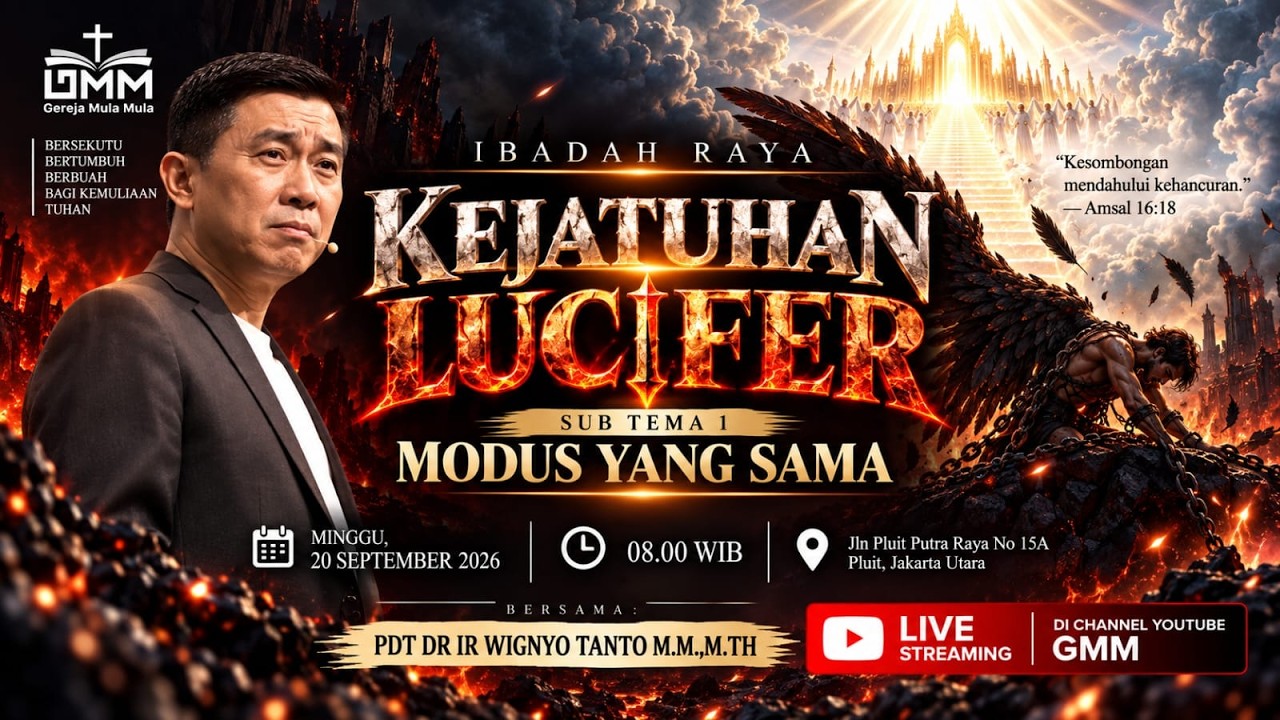 Sesi 1- KEJATUHAN LUCIFER: MODUS YANG SAMA – Pdt. Dr. Ir. Wignyo Tanto, M.M., M.Th.