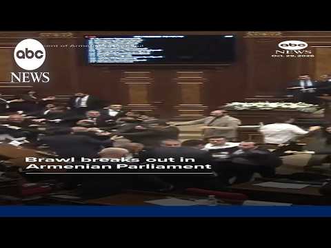 Brawl breaks out in Armenian Parliament