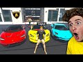 Stealing EVERY CAR From LAMBORGHINI DEALERSHIP In GTA 5 Roleplay..