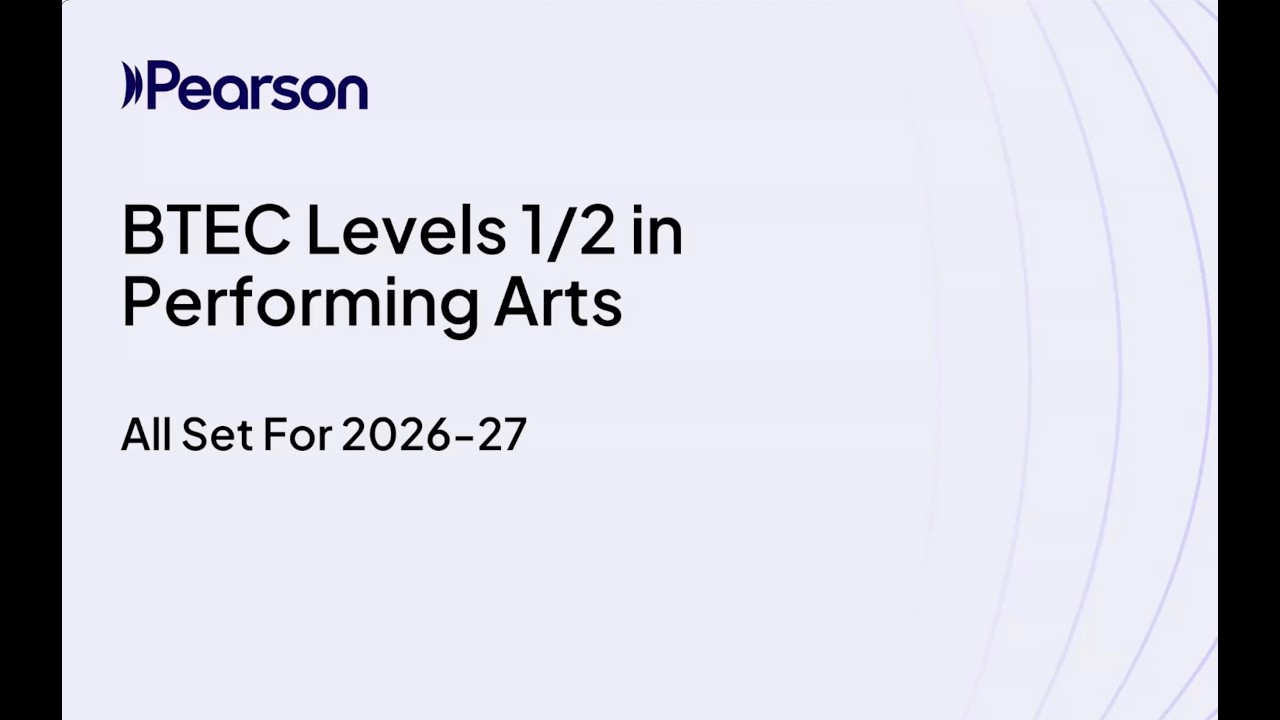 All Set for 2026-27: BTEC Level 2 Performing Arts (Tech Award and Firsts)