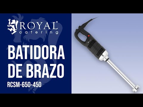 vídeo - Batidora de brazo - 650 W - Royal Catering - 450 mm - 8.000 - 18.000 r.p.m.