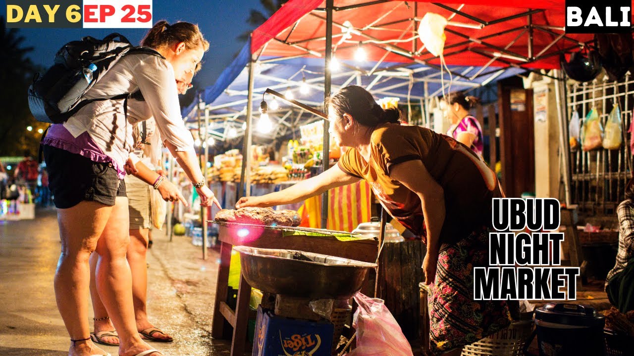 Embark on a walking tour at Ubud Night Market.