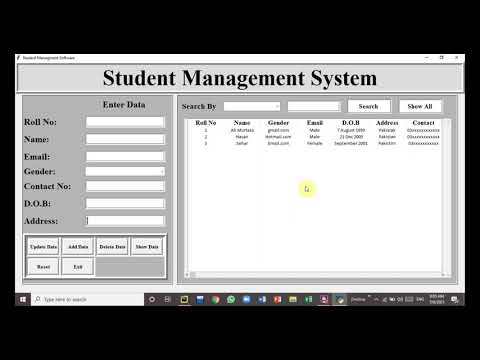 Student management System in Python with Database