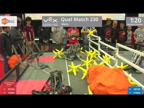 2017 VRC Math Q230 - 9727A 1320C vs 3674R 9185A - 29 to 16