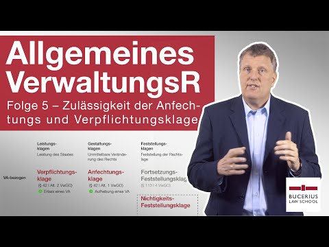 Zulässigkeit einer Anfechtungs- und Verpflichtungsklage | Allgemeines Verwaltungsrecht | Folge 5
