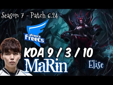 AFs MaRin ELISE vs GRAGAS Jungle - Patch 6.24 KR Ranked