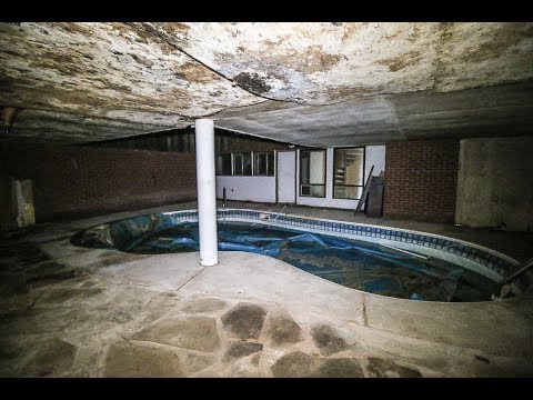 ABANDONED Dealer's 1970s Weird looking House with Indoor Pool & Sauna Video