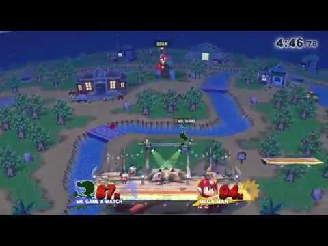 Laf. Sm4sh @ SnB 14 - Ramsaur (Game & Watch) vs. Millet (Mega Man)