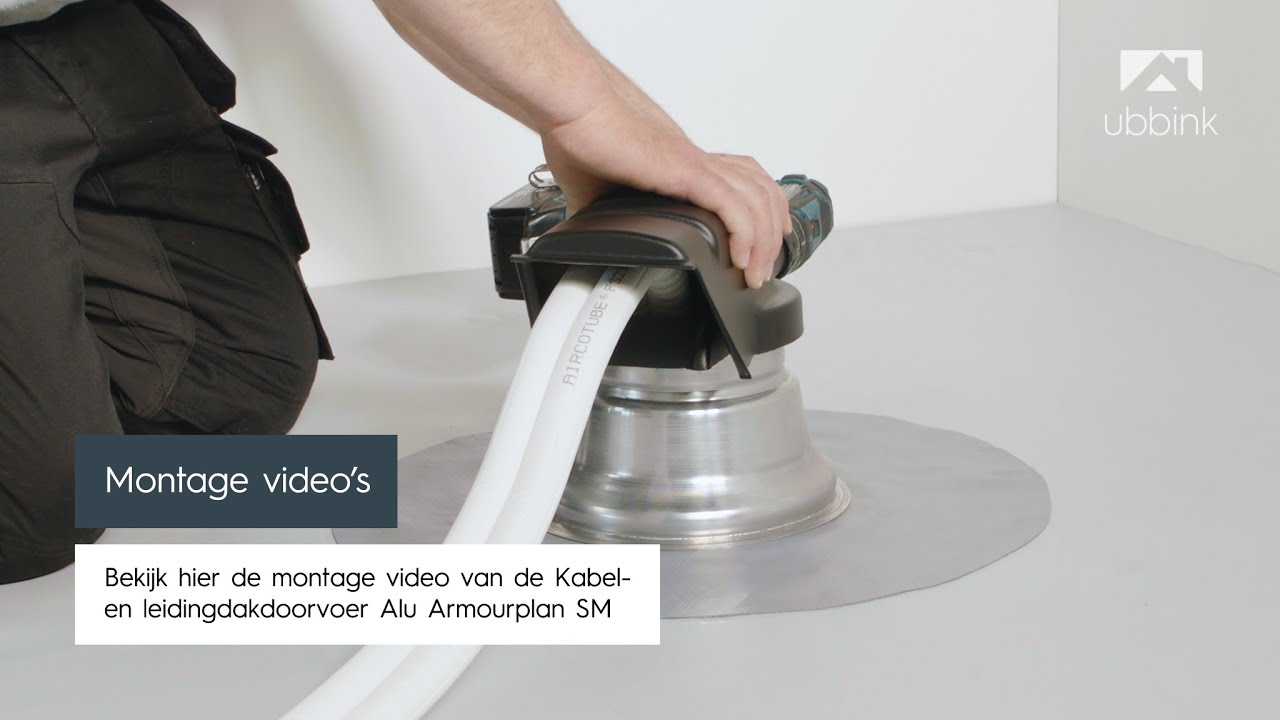 Kabel- en leidingdakdoorvoer Alu PVC - toepassing PVC