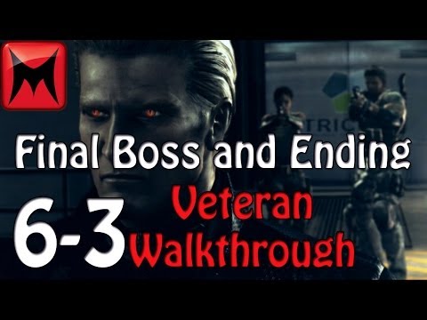 Resident Evil 5 Gold Edition Xbox360 Veteran Walkthrough Chapter 6-3 Final Boss and Ending HD720p