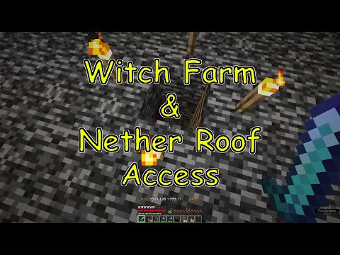 Witch Farm and Nether Roof Access - Minecraft 1.20.1 Singleplayer - Stream No. 54 🔴