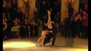 Nora Witanowsky y Juan Carlos Martinez   al Salone Margherita di Napoli II°Mujeres Tango Festival