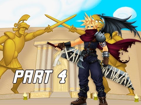 Kingdom Hearts 1.5 Walkthrough Part 4 - Cloud & Coliseum (PS4 Let's Play)