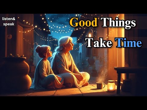 Patience is Key: Good Things Take Time | Learn English Through Story