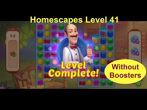 Homescapes Level 41 - [2020] [No Boosters] How to Beat Level 41 on Homescapes