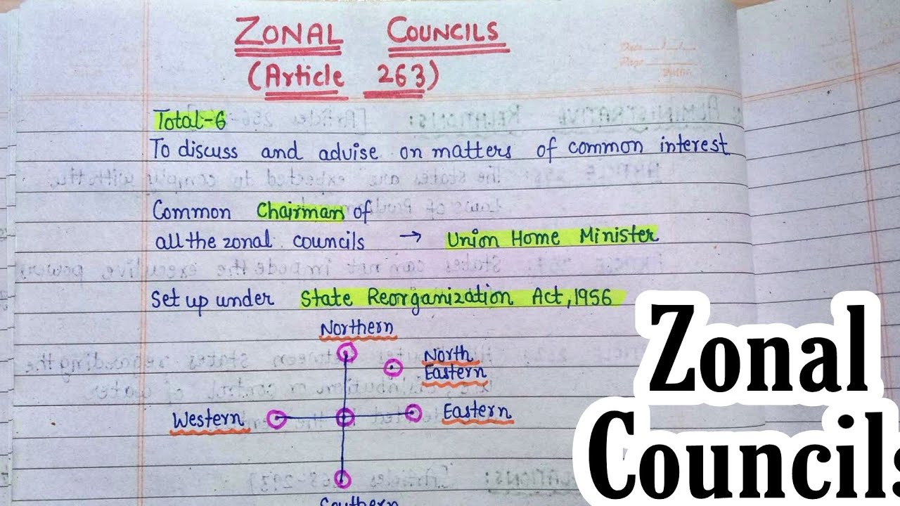 Video lecture detailing the North Eastern Council Act and structure