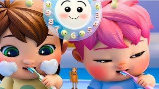 Brush Your Teeth Toddlers 🪥 🦷😁 | 3D Nursery Rhymes & bedtime songs for kids | Kids Spaceship