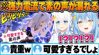 ビリビリ電流を食らって出た素の反応が可愛すぎるししろん【獅白ぼたん 雪花ラミィ 白上フブキ 星街すいせい 輪堂千速 綺々羅々ヴィヴィ ホロライブ 切り抜き Vtuber】