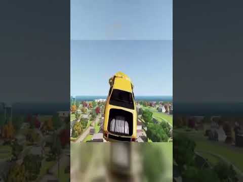 Gigantic Monster Machine Smashes Cars - Beamng drive #shorts