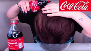 See what happens if you wash your hair with Cocacola