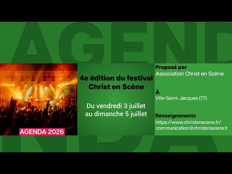 Agenda du 26 juin 2026