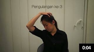 Senaman regangan lev scap kedua dua belah