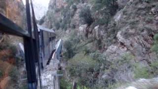 preview picture of video 'Οδοντωτος(rack railway) Vouraikos river PELOPONNESE'