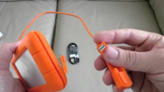 LaCie Rugged Thunderbolt Hard Drive Review Setup + Unboxing